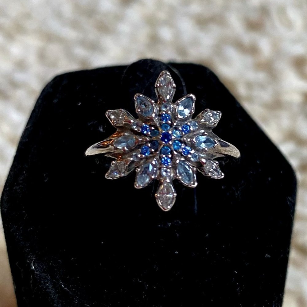 Snowflake Pandora ring